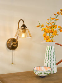 Erika Lighting Collection - Antique Bronze and Amber Glass
