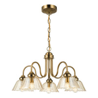 Erika Lighting Collection - Antique Bronze and Amber Glass