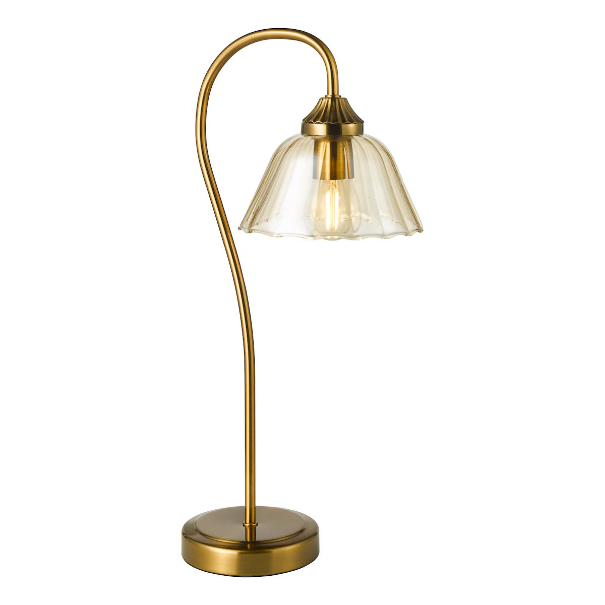 Erika Lighting Collection - Antique Bronze and Amber Glass