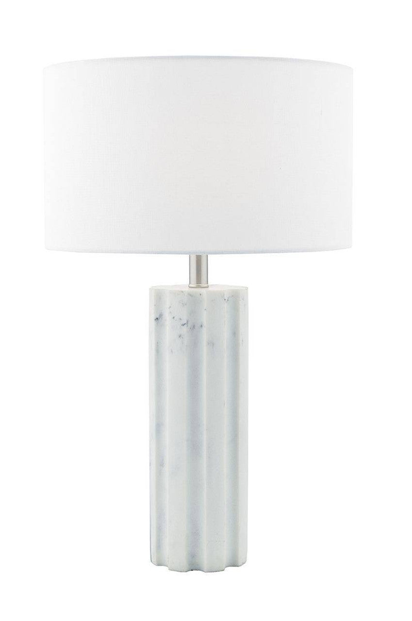 Erebus Table Lamp Marble Effect With Shade