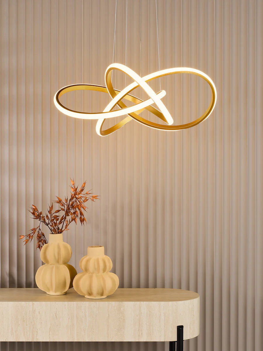 Fusion Pendant Satin Gold LED