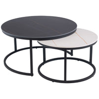 Ferrante Coffee Table Set - Black/White