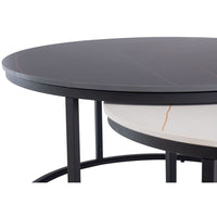 Ferrante Coffee Table Set - Black/White