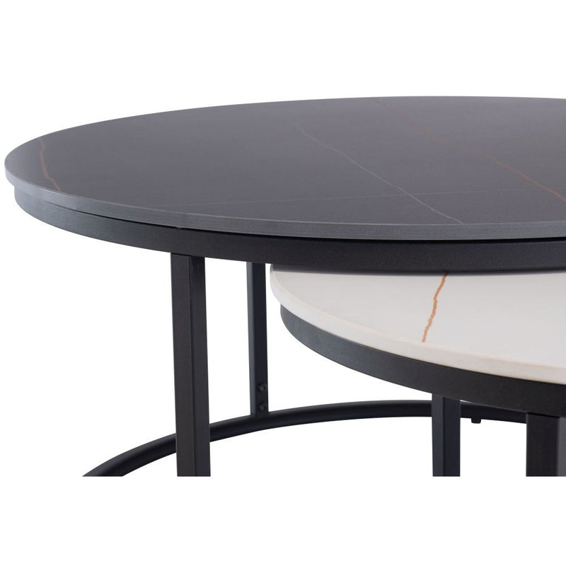 Ferrante Coffee Table Set - Black/White
