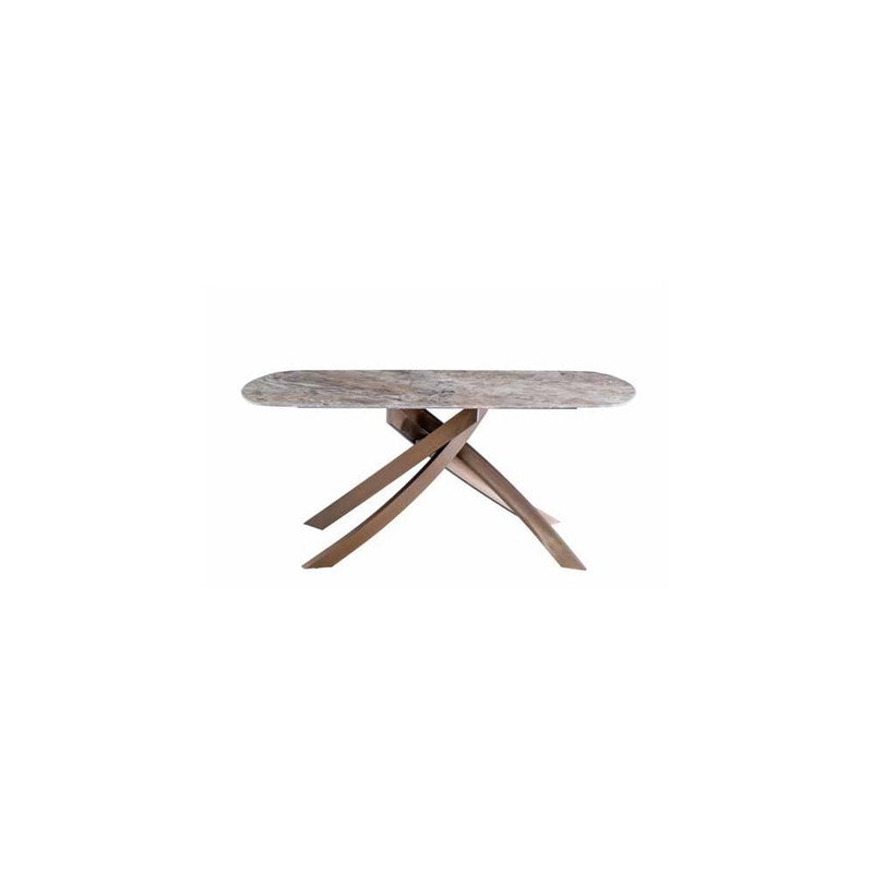 Fendi Dining Table - Brown Marble