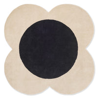 Orla Kiely Rug - Flower Ecru/Black