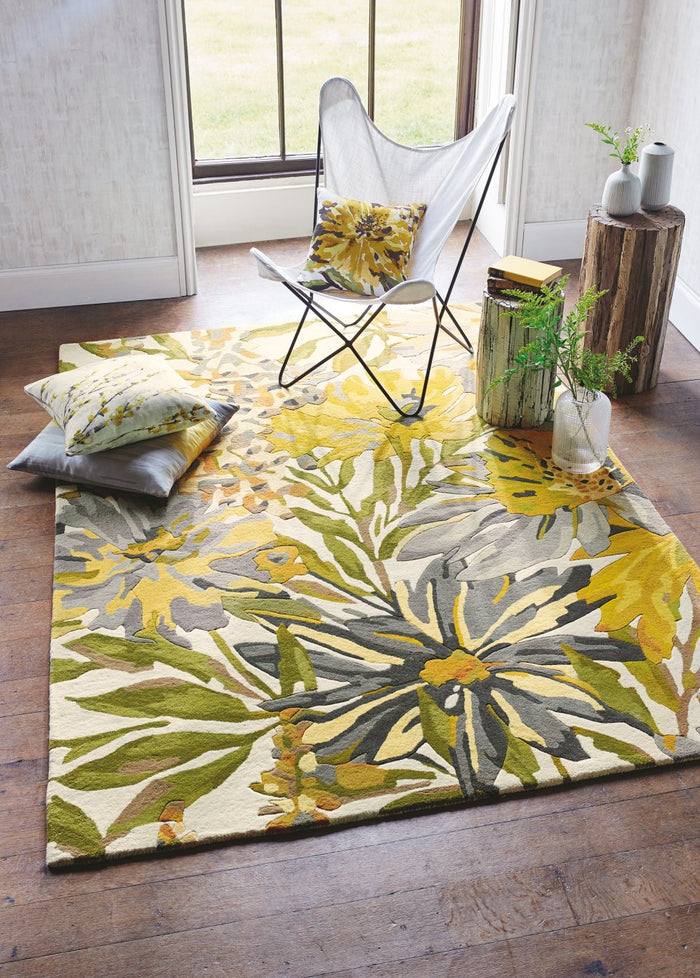 Harlequin Floreal Rug - Maize