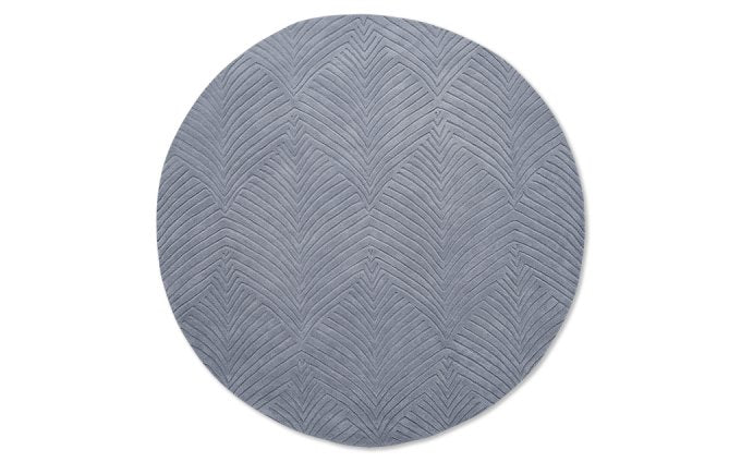 Wedgwood Rugs -  Folia Round Cool Grey