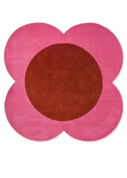Orla Kiely Rug - Flower Pink