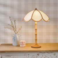 Giuliana Lighting Collection - Wood with Rattan Shade