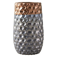 Galaxy Ceramic Vase Collection with Metallic Finish