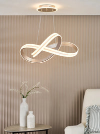 Gavino Pendant Brushed Silver LED