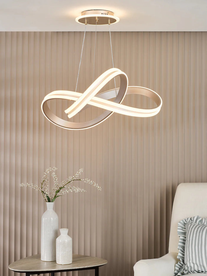 Gavino Pendant Brushed Silver LED
