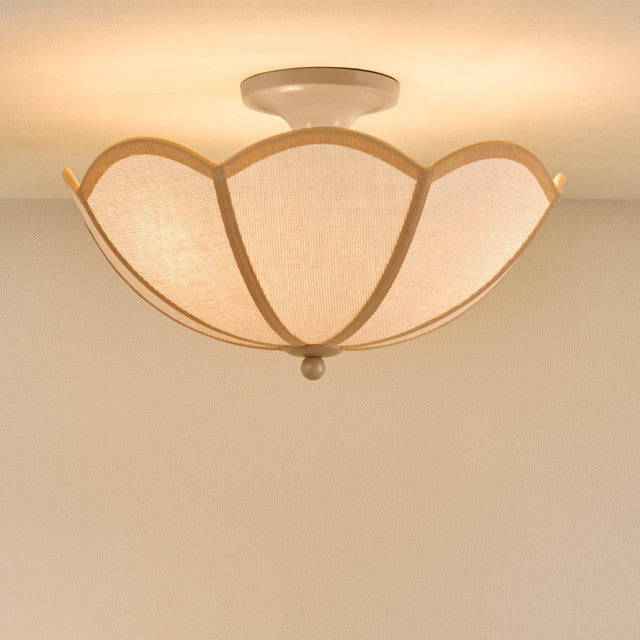 Giuliana Lighting Collection - Wood with Rattan Shade