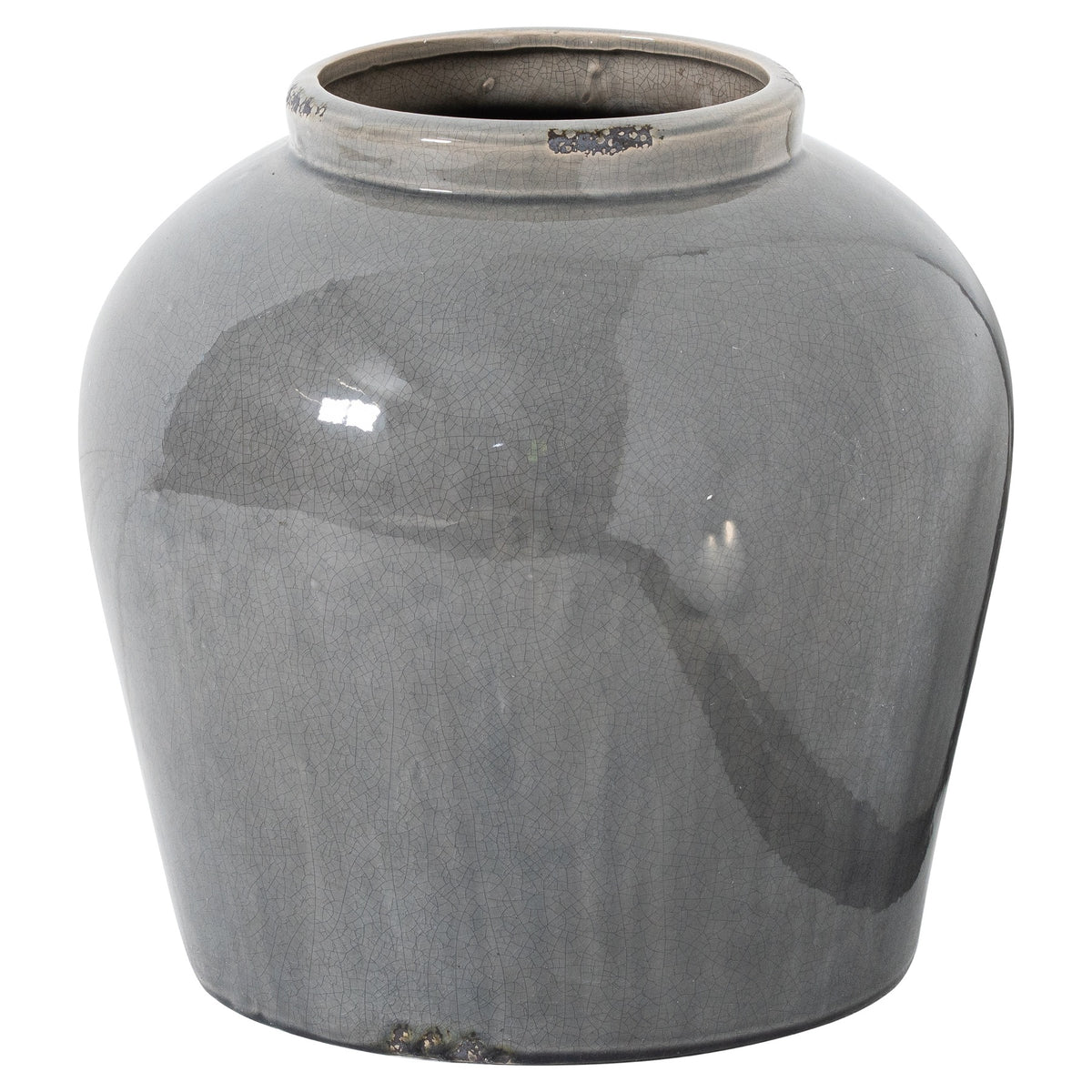 Garda Grey Glazed Vase Collection