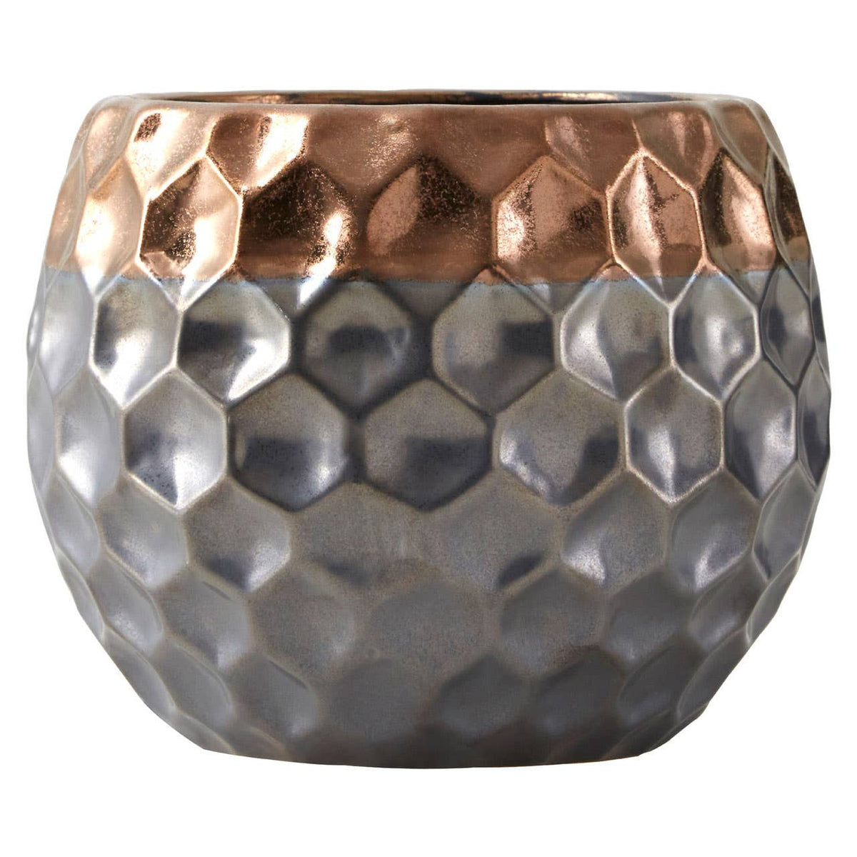 Galaxy Ceramic Vase Collection with Metallic Finish