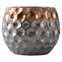 Galaxy Ceramic Vase Collection with Metallic Finish