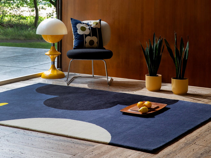 Orla Kiely Rug - Geo Flower Denim