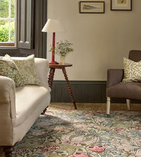 Morris and Co. - Golden Lily Green and Red Rug