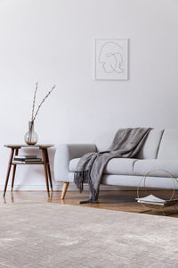 Glaze Rug - Silver Tetris