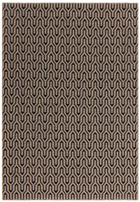 Global Rug Collection - Black Lattice