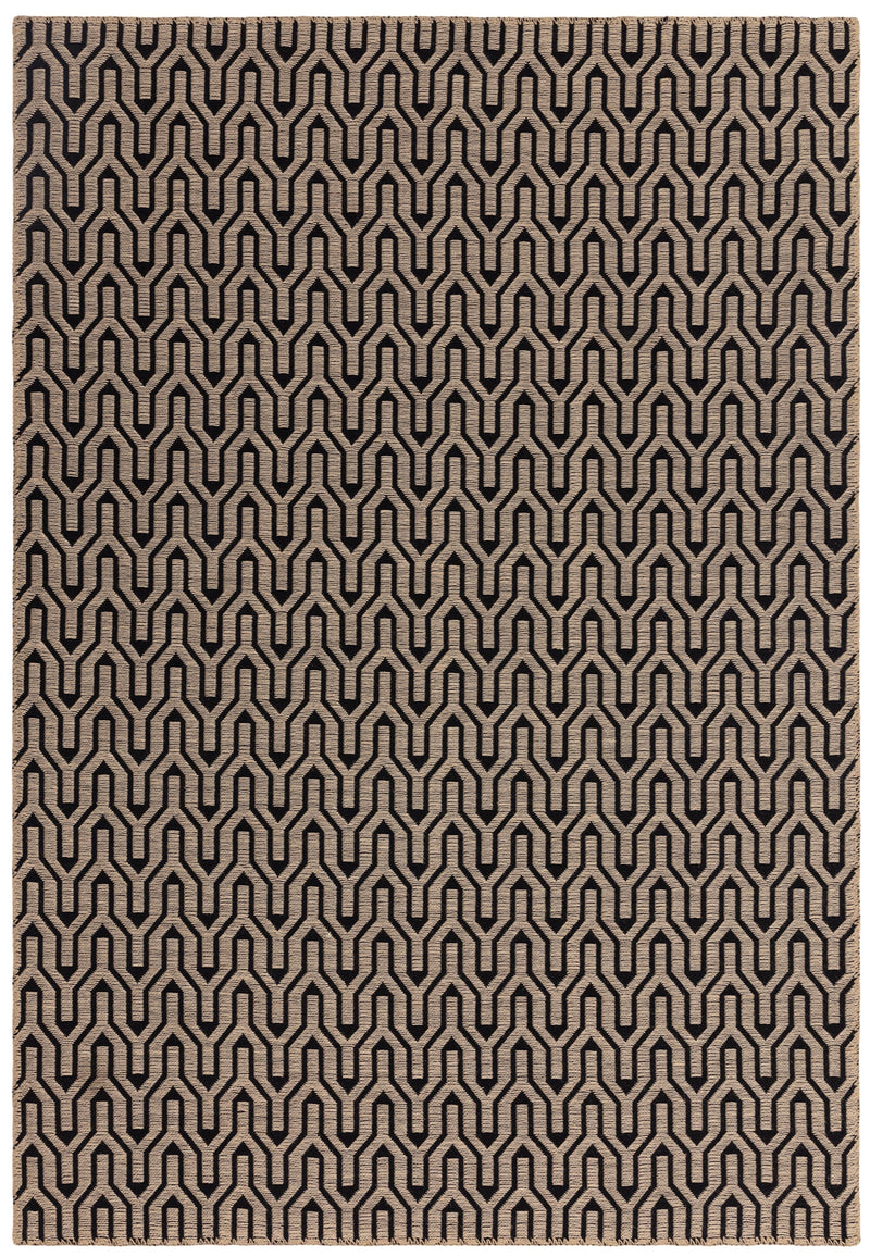 Global Rug Collection - Black Lattice