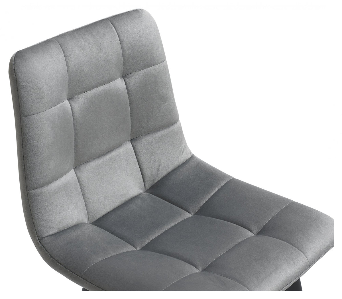 Mondrian Bar Stool (pair) - Grey Velvet
