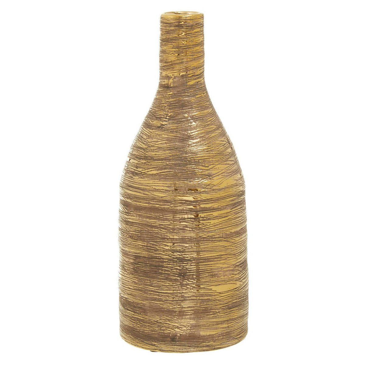 Hermosa Gold Small Ceramic Vases