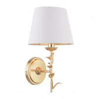 Laura Ashley Halton Lighting Collection Distressed Gold Leaf With Shade