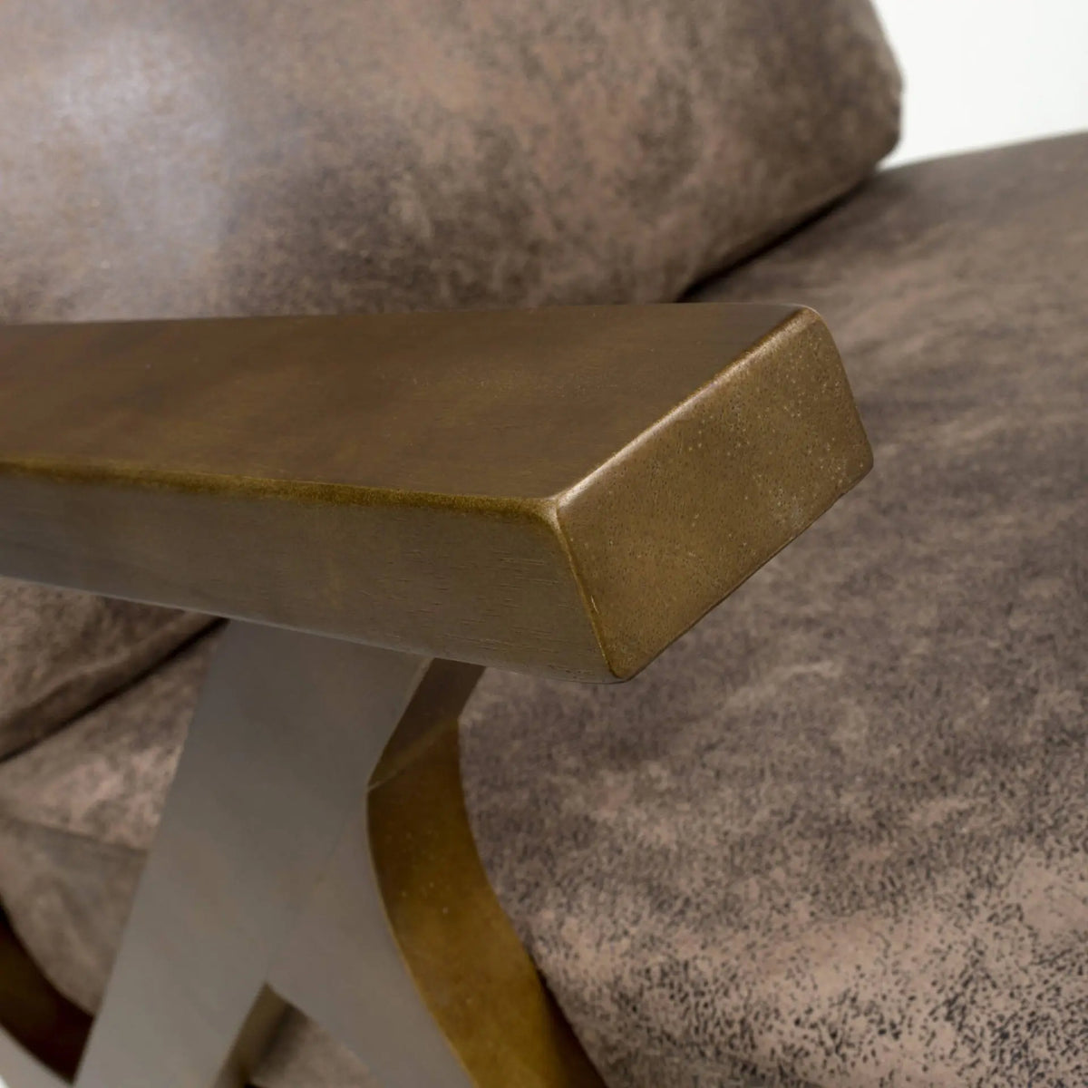 Hampton Armchair - Brown Leather Effect