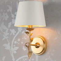 Laura Ashley Halton Lighting Collection Distressed Gold Leaf With Shade