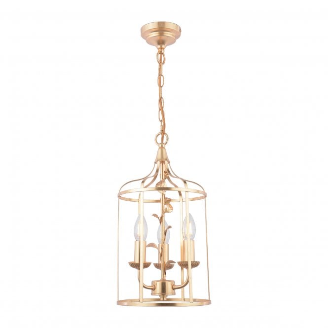 Laura Ashley Halton Lighting Collection Distressed Gold Leaf With Shade
