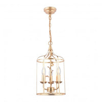 Laura Ashley Halton Lighting Collection Distressed Gold Leaf With Shade