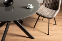 Hirst Dining Table Collection - Grey Painted/Black
