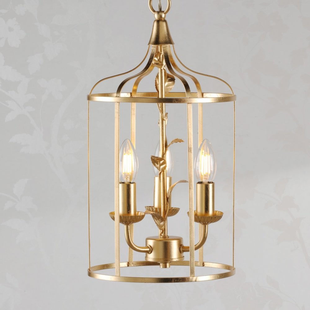Laura Ashley Halton Lighting Collection Distressed Gold Leaf With Shade