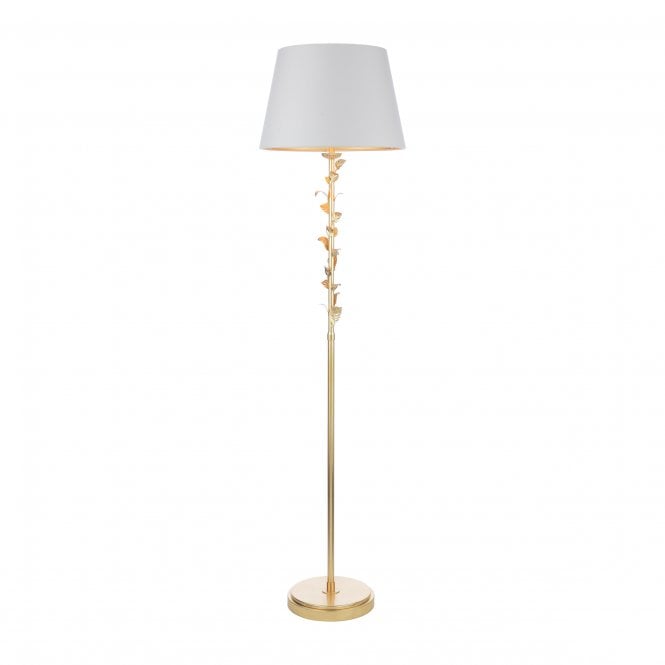 Laura Ashley Halton Lighting Collection Distressed Gold Leaf With Shade