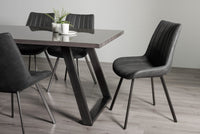 Hirst Dining Table Collection - Grey Painted/Black