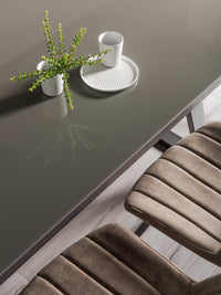 Hirst Dining Table Collection - Grey Painted/Black