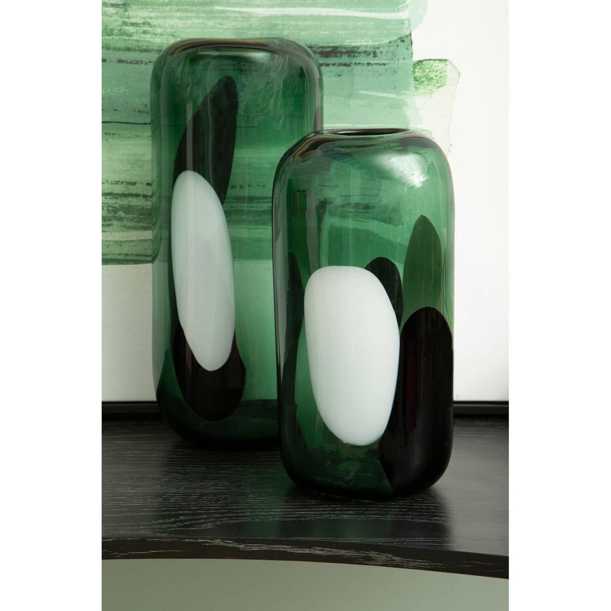 Hania Green Glass Vase Collection
