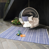 Halsey Rug - Blue Geometric