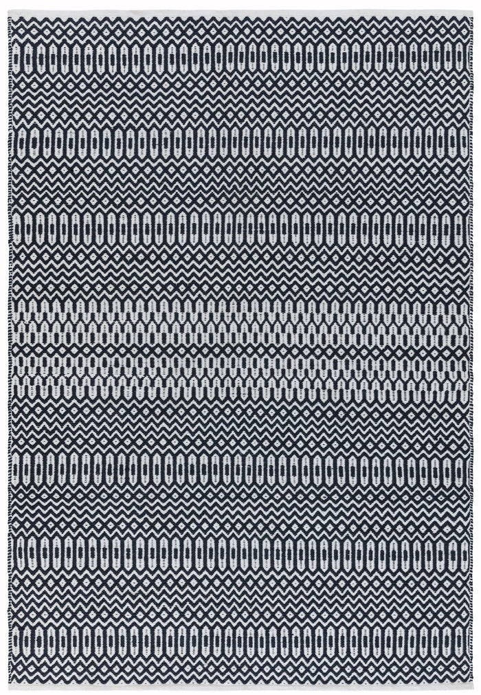 Halsey Rug - Black Geometric