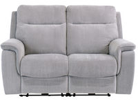 Havana Electric Recliner Upholstery Collection - Silver Grey Fabric