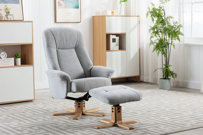 Hawaii Swivel Recliner - Lille Cloud Fabric
