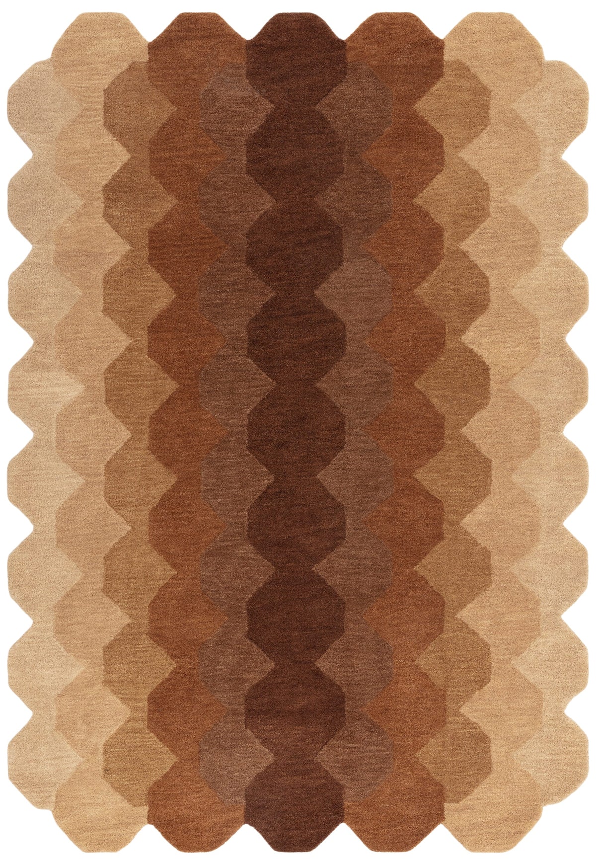 Hive Rug Rust
