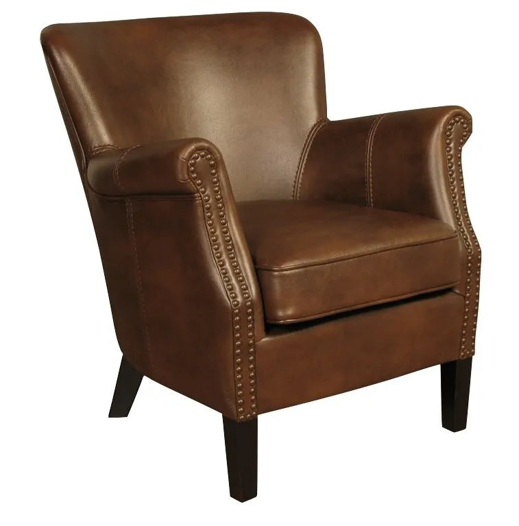 Harlow Leather Air Armchair - Tan