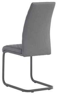 Hudson Dining Chair - Grey PU (Pair)