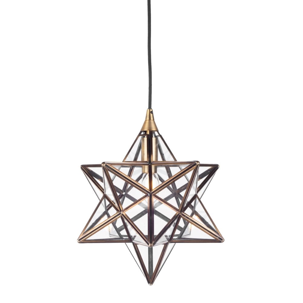 Ilario Lighting Collection - Antique Brass Glass