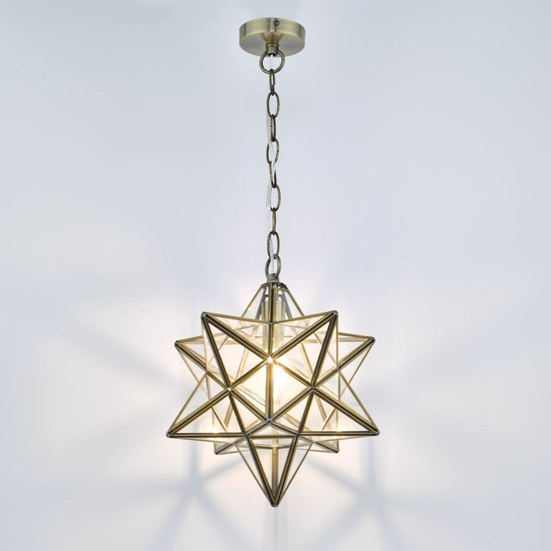 Ilario Lighting Collection - Antique Brass Glass