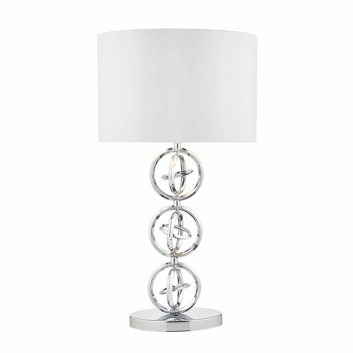 Innsbruck Table Lamp Polished Chrome With Shade