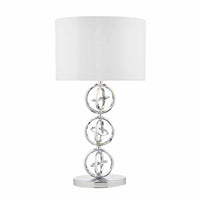 Innsbruck Table Lamp Polished Chrome With Shade